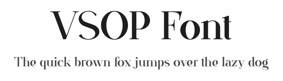 VSOP Font by vpcreativeshop — Serif Font