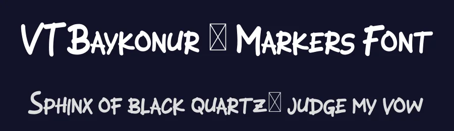 VT Baykonur – Markers Font by ViactionType — Script Handwritten Font — thumbnail 2