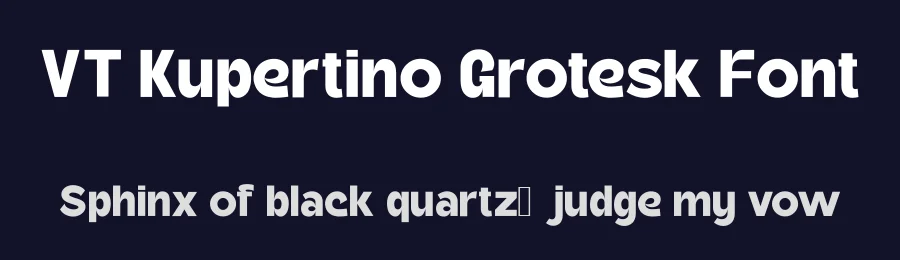 VT Kupertino Grotesk Font by Viaction Type — Sans Serif Font — thumbnail 2