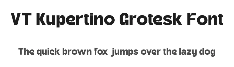 VT Kupertino Grotesk Font by Viaction Type — Sans Serif Font