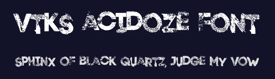 VTKS Acidoze Font by VTKS DESIGN — Display Font — thumbnail 2