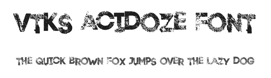 VTKS Acidoze Font by VTKS DESIGN — Display Font