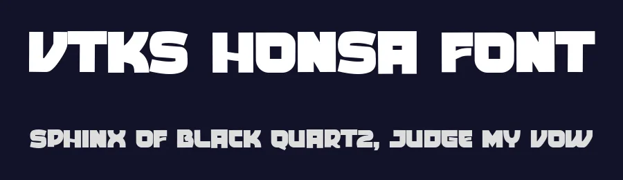 Vtks Honsa Font by VTKS DESIGN — Sans Serif Font — thumbnail 2
