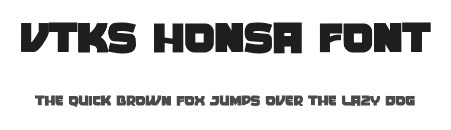 Vtks Honsa Font by VTKS DESIGN — Sans Serif Font