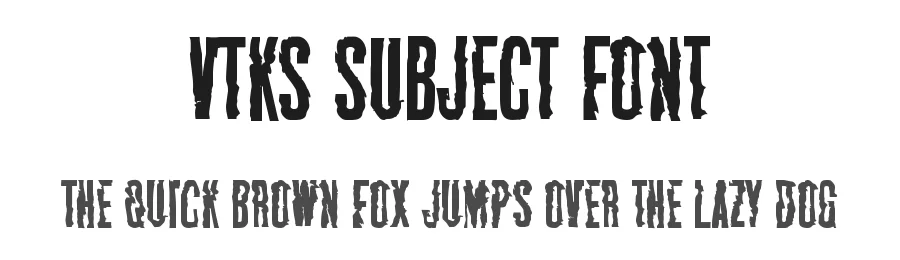 VTKS SUBJECT Font by VTKS DESIGN — Decorative Font