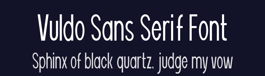 Vuldo Sans Serif Font by Khurasan — Sans Serif Font — thumbnail 2