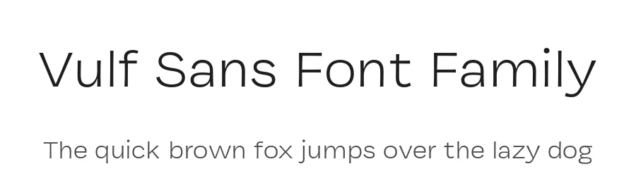 Vulf Sans Font Family by James Edmondson — Display Font