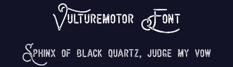 Vulturemotor Font by burntilldead — Display Font — thumbnail 2