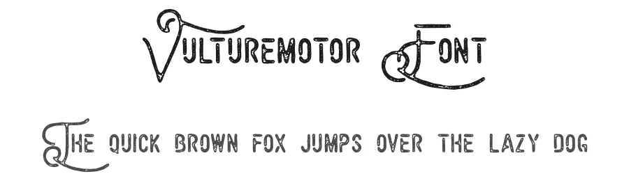 Vulturemotor Font by burntilldead — Display Font