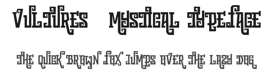 Vultures β Mystical Typeface by HydricDesign β Blackletter Font