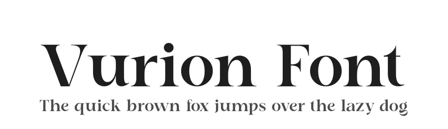 Vurion Font by Zafiratype — Serif Font