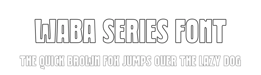 Waba Series Font by Lewis McGuffie Type β Sans Serif Font