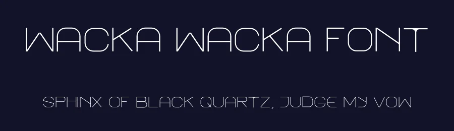 Wacka Wacka Font by Langston Wells — Sans Serif Font — thumbnail 2