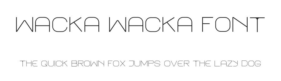 Wacka Wacka Font by Langston Wells — Sans Serif Font