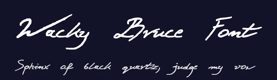 Wacky Bruce Font by zai — Script Handwritten Font — thumbnail 2