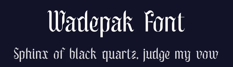 Wadepak Font by timelesstype.co — Blackletter Font — thumbnail 2