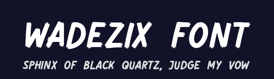 Wadezix Font by Allouse.Studio — Display Font — thumbnail 2