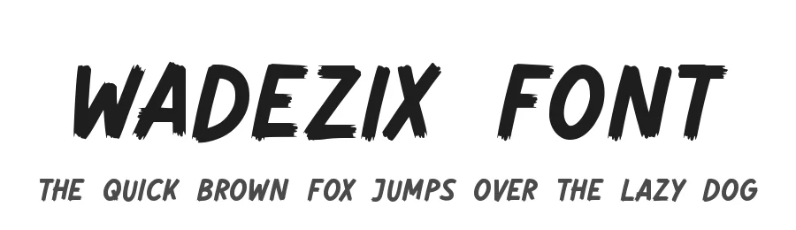 Wadezix Font by Allouse.Studio — Display Font