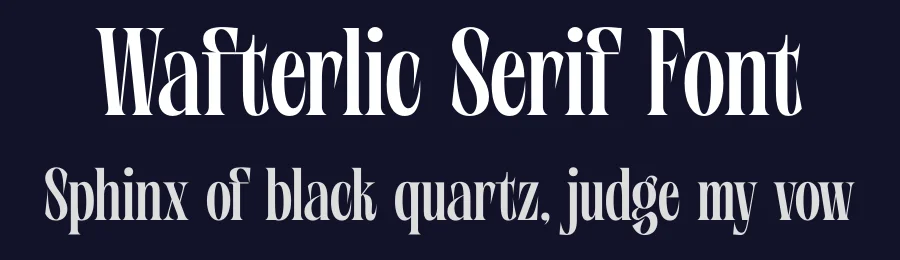 Wafterlic Serif Font by timelesstype.co — Serif Font — thumbnail 2