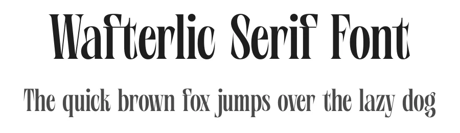 Wafterlic Serif Font by timelesstype.co — Serif Font
