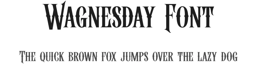 Wagnesday Font by Arterfak Project — Display Font