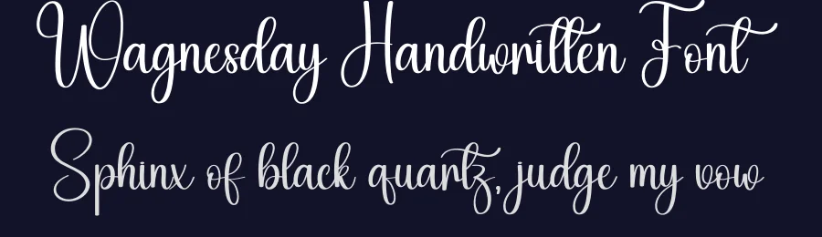 Wagnesday Handwritten Font by creativeletter — Script Handwritten Font — thumbnail 2