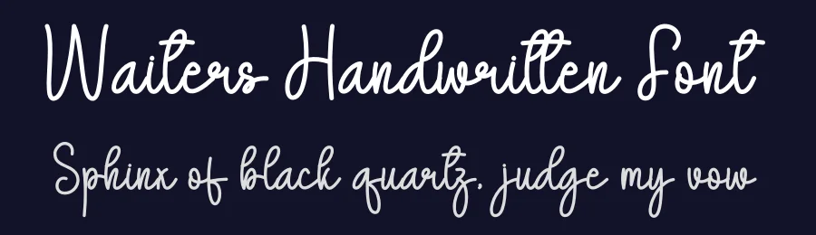 Waiters Handwritten Font by freshtypeink — Script Handwritten Font — thumbnail 2
