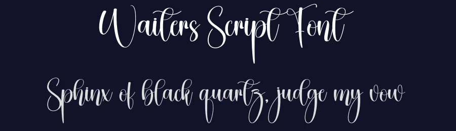 Waiters Script Font by creativeletter — Script Handwritten Font — thumbnail 2
