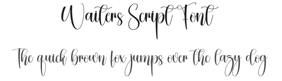Waiters Script Font by creativeletter — Script Handwritten Font