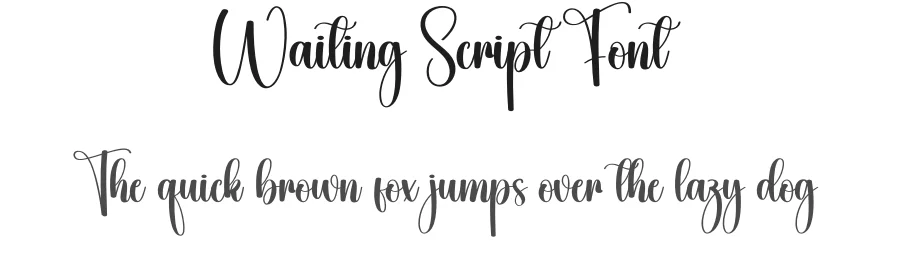 Waiting Script Font by creativeletter — Script Handwritten Font