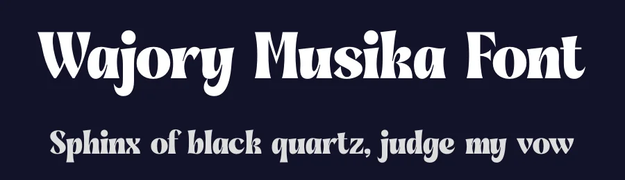 Wajory Musika Font by timelesstype.co — Serif Font — thumbnail 2