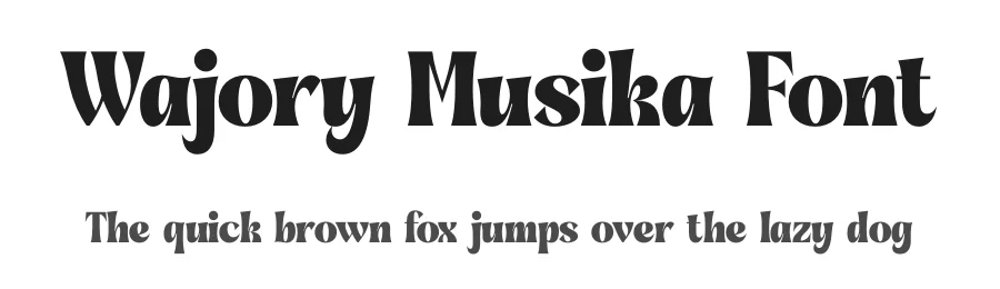 Wajory Musika Font by timelesstype.co — Serif Font