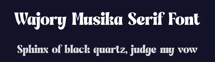Wajory Musika Serif Font by timelesstype.co — Display Font — thumbnail 2