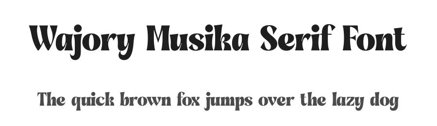 Wajory Musika Serif Font by timelesstype.co — Display Font