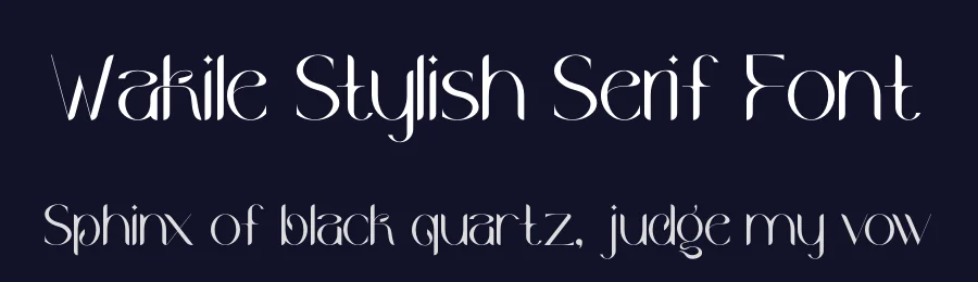 Wakile Stylish Serif Font by Storytype — Serif Font — thumbnail 2