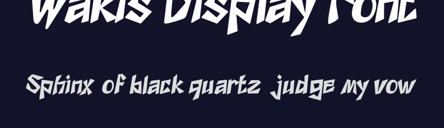 Wakis Display Font by Dazor — Display Font — thumbnail 2