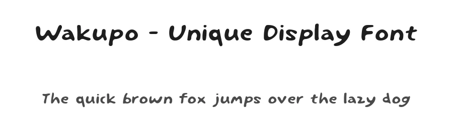 Wakupo – Unique Display Font by Pekotype — Display Font