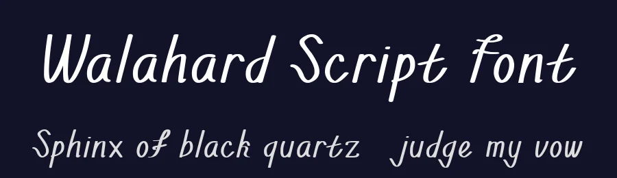 Walahard Script Font by Jprint Studio — Script Handwritten Font — thumbnail 2