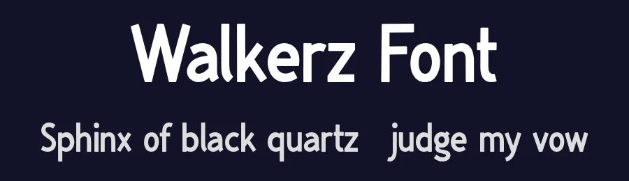 Walkerz Font by Pikgura Type — Display Font — thumbnail 2
