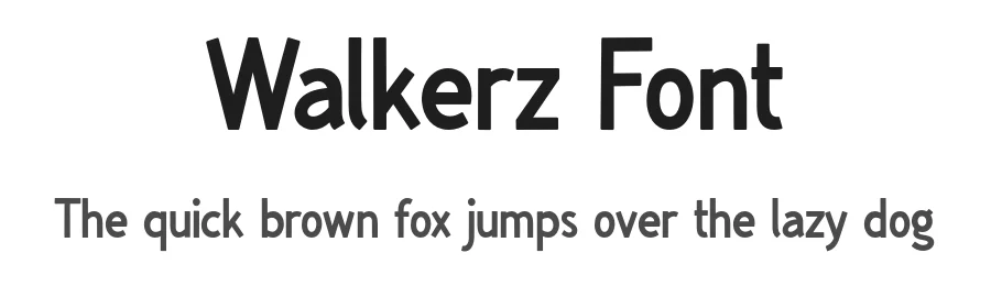 Walkerz Font by Pikgura Type — Display Font