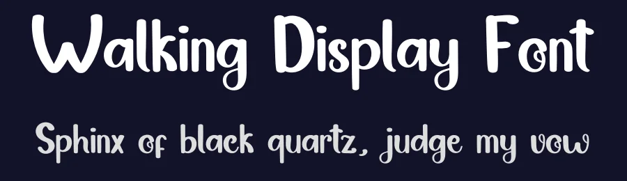 Walking Display Font by inermediaSTUDIO — Display Font — thumbnail 2
