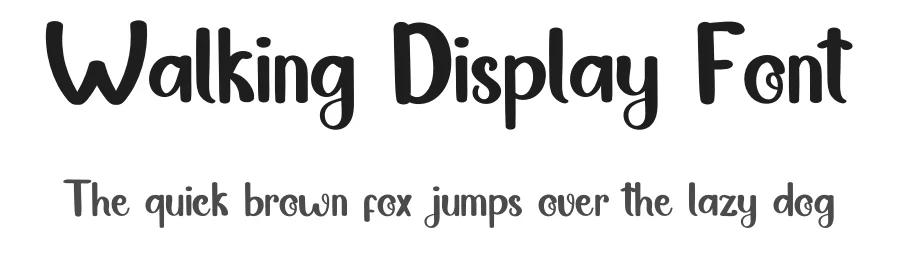 Walking Display Font by inermediaSTUDIO — Display Font
