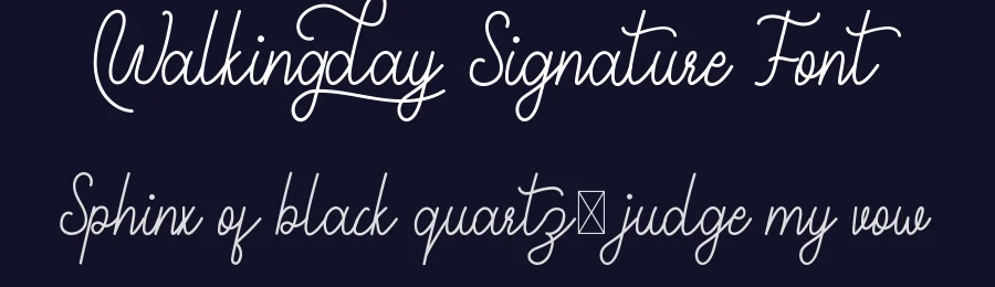 Walkingday Signature Font by edricstudio — Script Handwritten Font — thumbnail 2