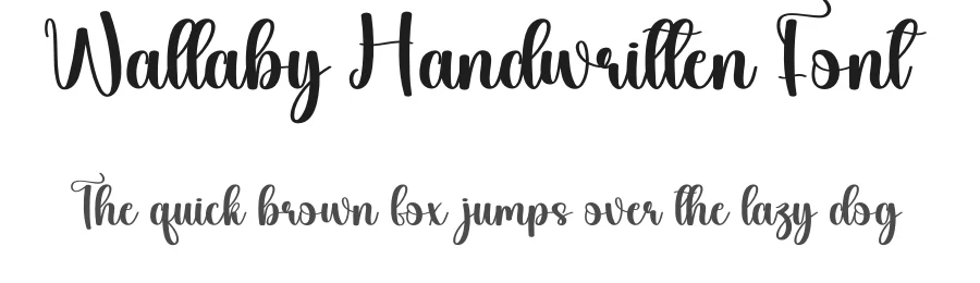 Wallaby Handwritten Font by andikastudio — Script Handwritten Font