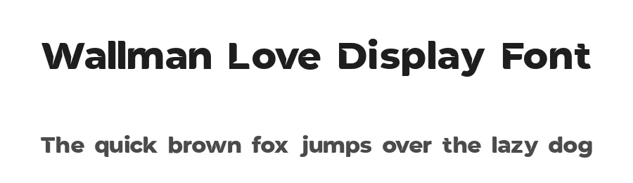 Wallman Love Display Font by yantodesign — Display Font