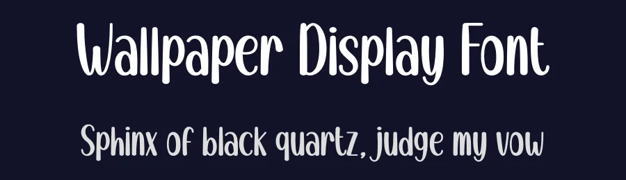 Wallpaper Display Font by creativeletter — Display Font — thumbnail 2