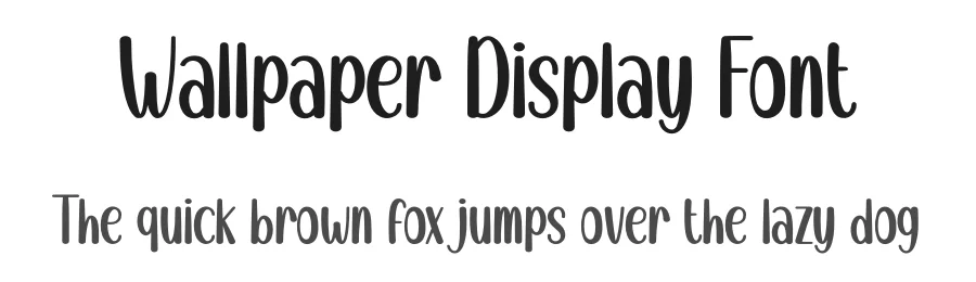Wallpaper Display Font by creativeletter — Display Font
