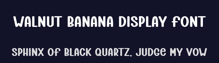 Walnut Banana Display Font by freshtypeink — Display Font — thumbnail 2