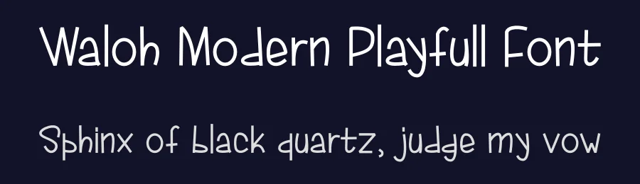 Waloh Modern Playfull Font by ArtiXLabs — Serif Font — thumbnail 2