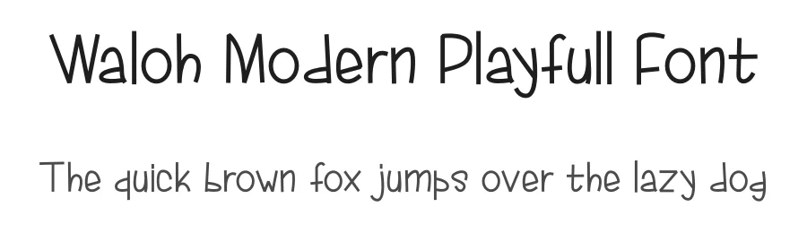 Waloh Modern Playfull Font by ArtiXLabs — Serif Font